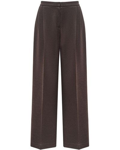 12 STOREEZ Wool-blend Tailored Trousers - Brown