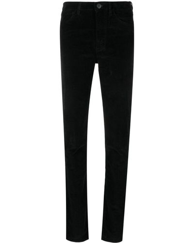 3x1 Kaya Split Washed Slim-fit Pants - Black
