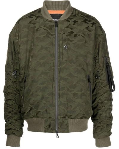 Mostly Heard Rarely Seen Camouflage-print Bomber Jacket - Green