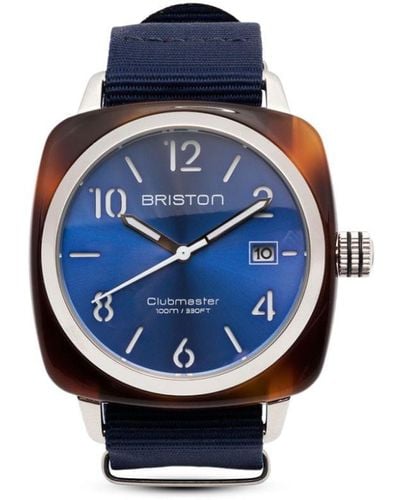 Briston Clubmaster Classic Hms Date 40mm 腕時計 - ブルー
