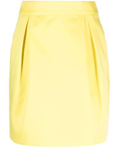 Kate Spade Knife-pleat High-waist Skirt - Yellow