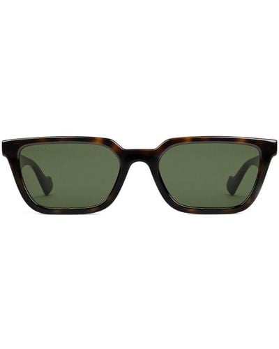 Gucci Sonnenbrille mit Cat-Eye-Gestell - Grün