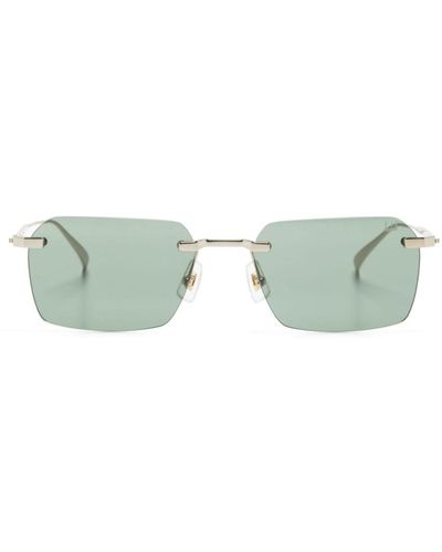 Dunhill Sonnenbrille mit eckigem Gestell - Grün