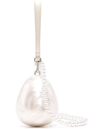 Simone Rocha Micro Egg Perspex Shoulder Bag - White