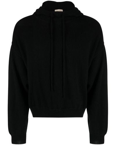 Loulou Studio Knitted Cashmere Hoodie - Black
