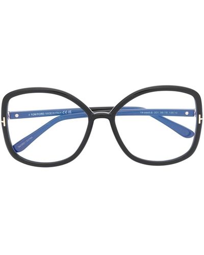 Tom Ford Gafas FT5845B con montura oversize - Azul