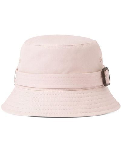 Burberry Buckle-detail Bucket Hat - Pink