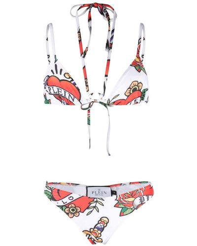 Philipp Plein Bikini Love ビキニ - ホワイト