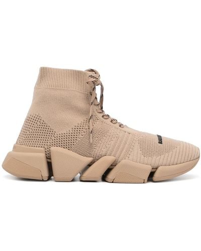 Balenciaga Speed 2.0 Lace-up Sneakers - Brown