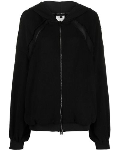 Tom Ford Panelled zip-up hoodie - Nero