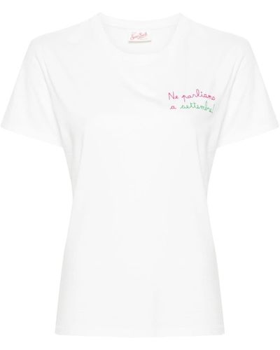Mc2 Saint Barth Emilie T-Shirt aus Bio-Baumwolle - Weiß