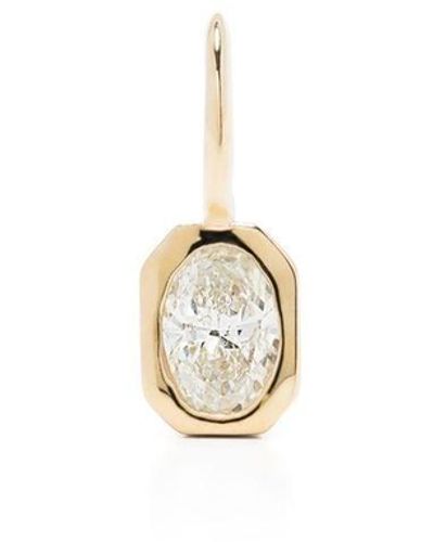 Lizzie Mandler 18kt Gelbgoldanhänger mit Diamanten - Weiß