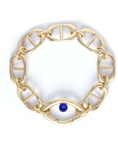 CAPSULE ELEVEN Eye Opener Capsule Link Lapis-lazuli Bracelet - White