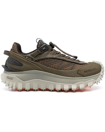 Moncler Trailgrip Gtx Leather Sneakers - Brown
