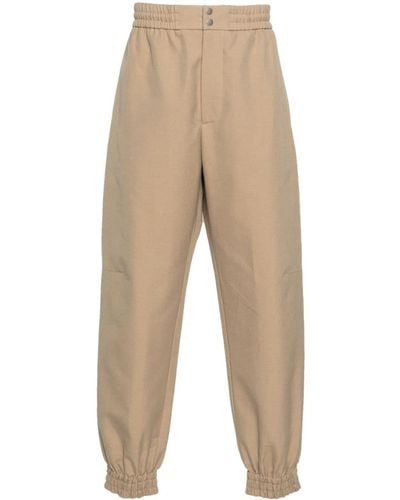 Alexander McQueen Pantalon en coton à poches cargo - Neutre