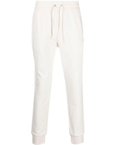 Moose Knuckles Drawstring-waist Cotton Track Trousers - White