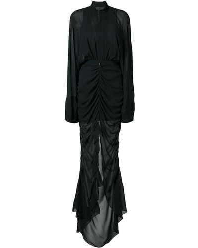 Vera Wang Kimono Sleeves Gown - Black