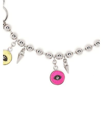 Marni Charm-embellished Chain Necklace - Pink