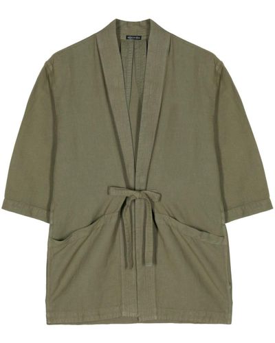 Maharishi Tie-fastening Cotton-hemp Jacket - Green
