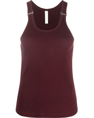 Dion Lee E-hook Ribbed Scoop-neck Tank Top - Red