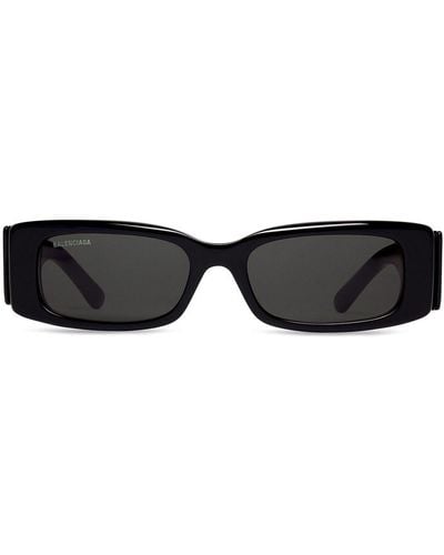 Balenciaga Gafas de sol Max con montura rectangular - Negro