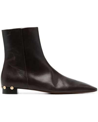 Nanushka Stud-embellished Heel Boots - Brown