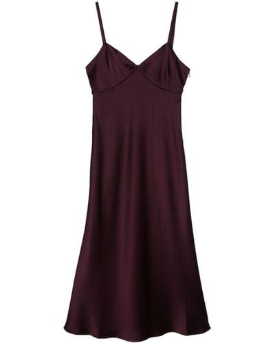 Polo Ralph Lauren Satin Sleeveless Gown - Purple