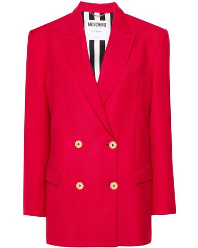 Moschino Double-breasted Blazer - Red