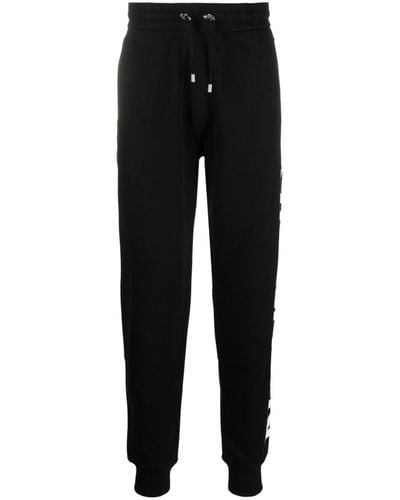 Balmain Pantalon de jogging UEZ Vert en coton - Noir