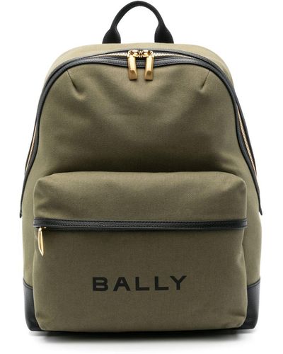 Bally Sac à dos Bar à logo imprimé - Vert