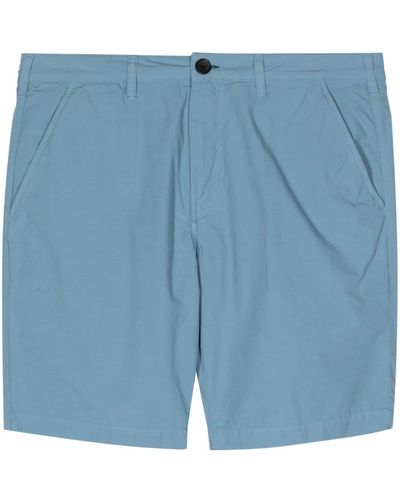 PS by Paul Smith Straight-leg Cotton Chino Shorts - Blue