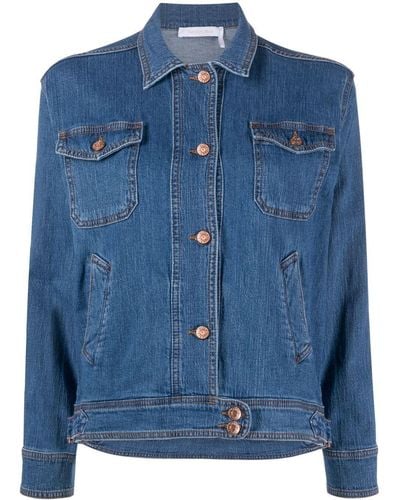 See By Chloé Button-up Denim Jacket - Blue