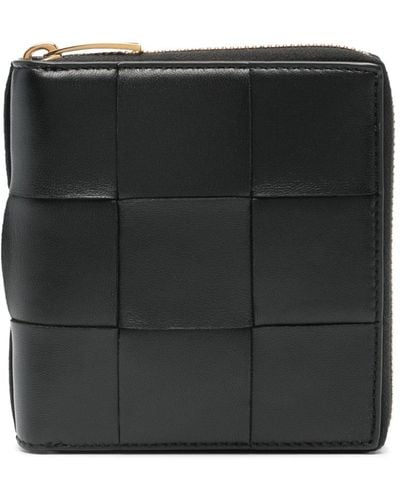 Bottega Veneta Small Cassette Leather Wallet - Black