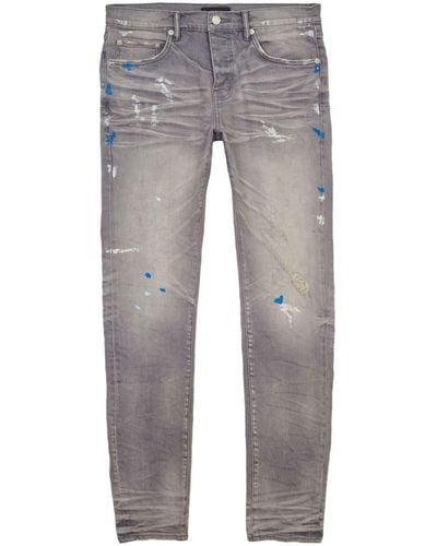 Purple Brand Tief sitzende P001 Skinny-Jeans - Grau