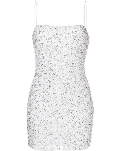 retroféte Dionne Sequin-embellished Mini Dress - White