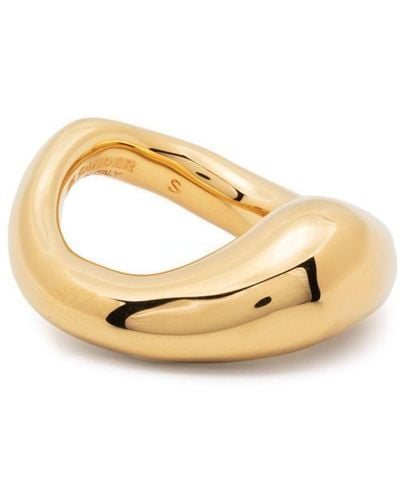 Jil Sander Handgefertigter Ring aus Messing - Mettallic