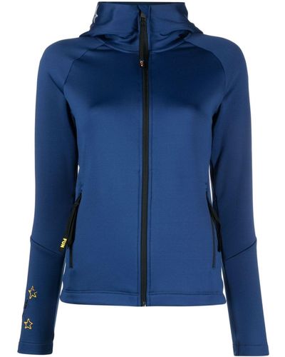 Rossignol Hoodie zippé à logo imprimé - Bleu