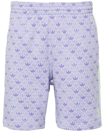 adidas Pantalones cortos de chándal con logo - Azul