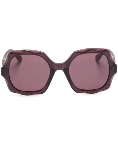 Chloé Olivia Oversize-frame Sunglasses - Purple