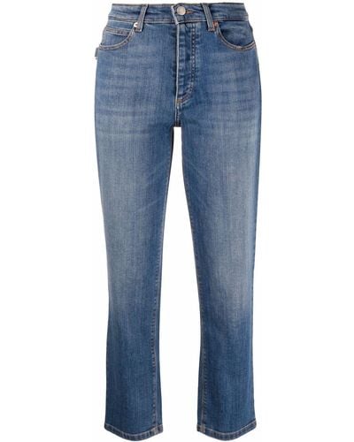 Zadig & Voltaire Cropped Slim-fit Jeans - Blue