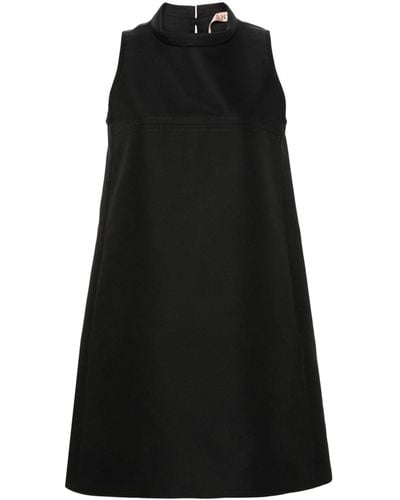 N°21 Mini-jurk Van Katoenblend - Zwart