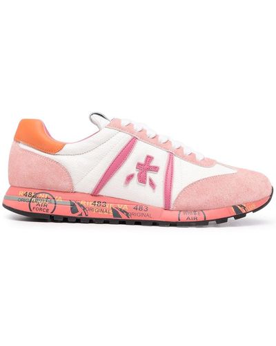 Premiata Low-top Suede Trainers - Pink