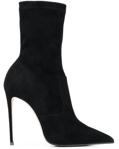 Le Silla Eva Pointed-toe Ankle Boots - Black