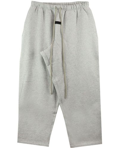 Fear Of God Drawstring Cropped Track Trousers - Grey