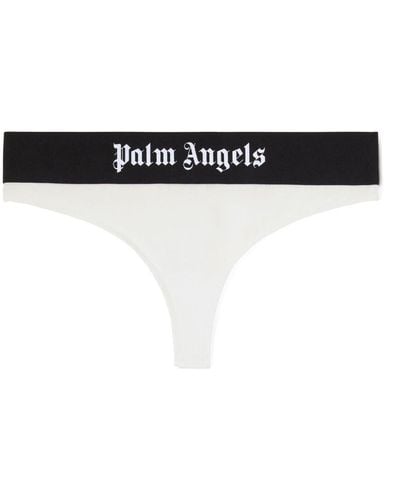 Palm Angels Slip mit Logo-Bund - Schwarz