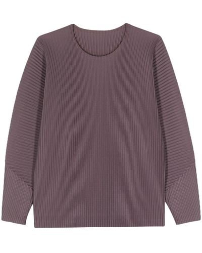 Homme Plissé Issey Miyake Mc January Plissé Sweater - Purple