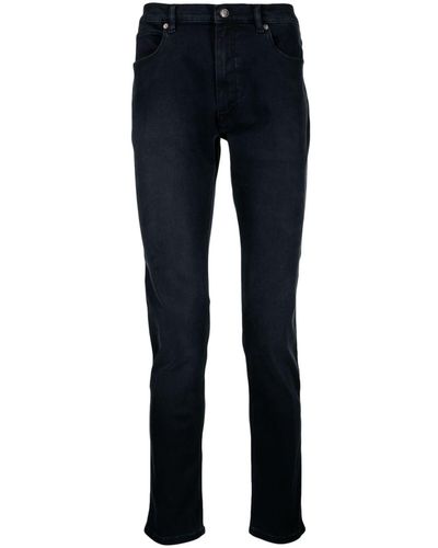 HUGO Jeans skinny a vita media - Blu