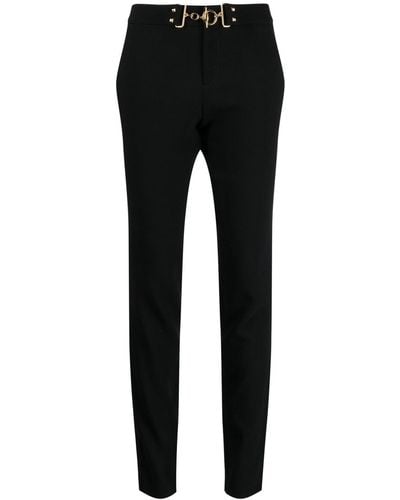 Gucci Pantalon skinny à détail de mors - Noir