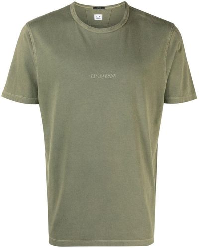 C.P. Company T-Shirt mit Logo-Print - Grün