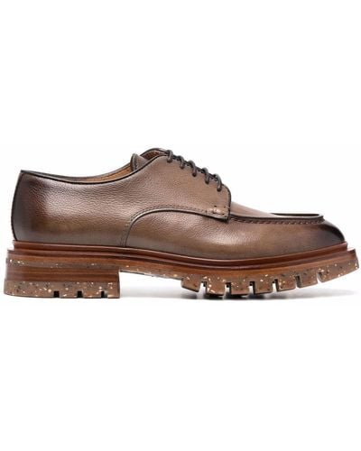 Santoni Adler Derby Shoes - Brown